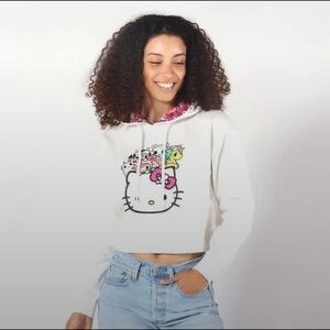 NWT tokidoki X Hello Kitty White Cropped Sweater